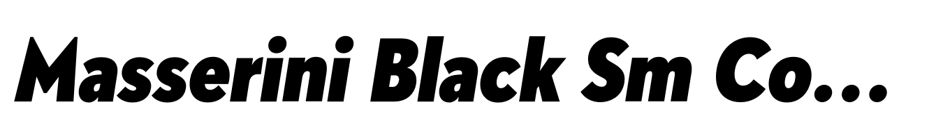 Masserini Black Sm Condensed Oblique